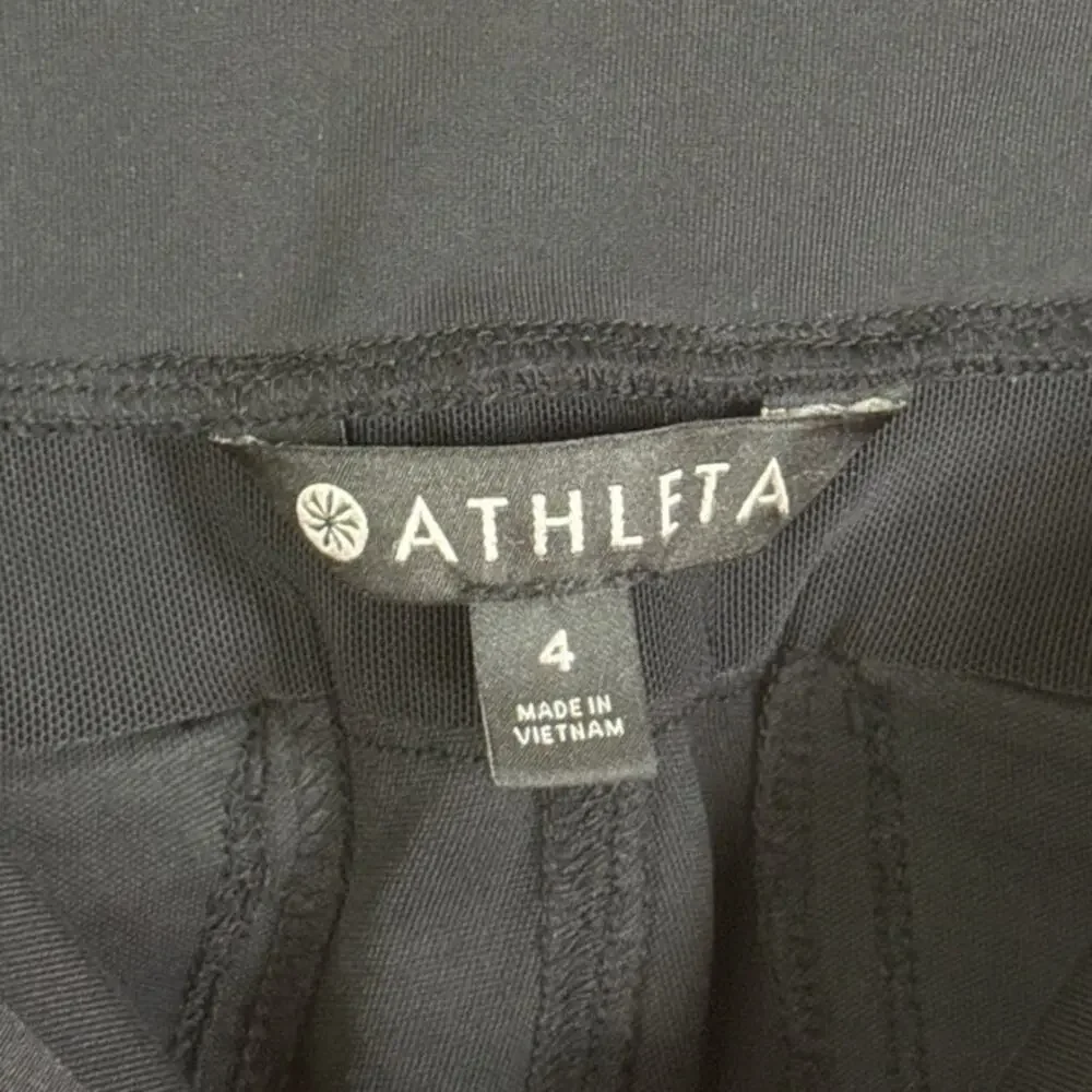 Athleta Headlands Hybrid Cargo Tight Leggings Black Size 4